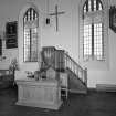 Interior. Pulpit and communion table