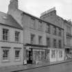 View of 23 and 21 High Street, Jedburgh from north