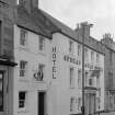 View of Spread Eagle Hotel, 20 High Street, Jedburgh from south.