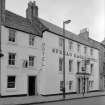 View of Spread Eagle Hotel, 20 High Street, Jedburgh from south east.