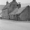 View of cottages in state of disrepair, Back Dykes, Abernethy. Demolished 1966.