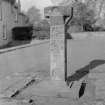 View of sundial in the garden of Auchenbowie House.