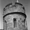 Detail of bell tower on roof of Govenor's House, Jedburgh Castle Jail.