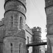 View of bridge between Govenor's House and male block two, Jedburgh Castle Jail.