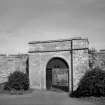 View of south west elevation of main gate, Jedburgh Castle Jail.