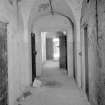 Interior view of corridor in east male block on first floor, Jedburgh Castle Jail.