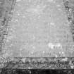 View of headstone to William Gun, 1753, Balmaclellan churchyard.