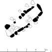 Plan of kelp kiln at Suileabhaig. HES publication illustration, 400dpi copy of GV006098.