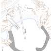 Plan of Clanranald pier. HES publication illustration, 400dpi copy of GV006112
