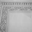 Interior.
Detail of dining room cornice.