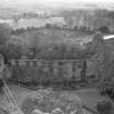 Excavation photograph : view from top of abbey tower.