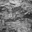 Excavation photograph : cut 611 half sectioned, looking south.