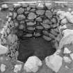 Castle of Wardhouse excavation archive
Area 1: Detail of all four sides of stone lined pit 101.