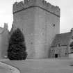 View of Drum Castle tower.