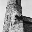 Detail of Cockburnspath Parish Church tower.