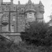 View Inverclyde House, Cove, showing tower with adjoining turret.