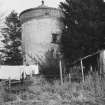 View of Glen Road dovecot, Dunblane, from west.