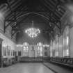 Interior view of Trinity Hall, Union Street, Aberdeen, showing large hall.