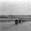 View of suspension bridge, Cults, Aberdeen, showing south pier and anchor-block, from NW.