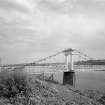 View of suspension bridge, Cults, Aberdeen, showing north pier, from NW.