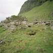 Eigg, Struidh, Ritual Enclosure. View of chamber entrance from NE.