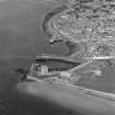 Oblique aerial view centred on Broughty Castle, Broughty Ferry, Dundee.
