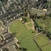 Oblique aerial view of Arbroath Abbey.