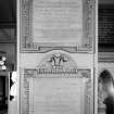 Entrance Lobby. Detail of plaques dedicated to the Prince and Princess of Wales , 1884