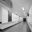 Royal Infirmary, Interior - view of corridor.