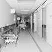 Royal Infirmary, Interior - view of corridor.