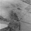 Oblique aerial view of Torr A' Chaisteil dun, Arran.