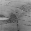 Oblique aerial view of Torr A' Chaisteil dun, Arran.