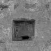 Detail of sink, Knockhall Castle.