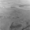 Oblique aerial view centred on the remains of Down Law fort.