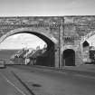 View of railway viaduct across Seafield Street, Cullen from S.