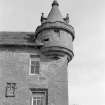 Detail of SE turret, Gardyne Castle.