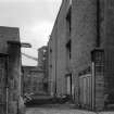 View of gateway to yard, Ward Mills, Dundee prior to demolition.