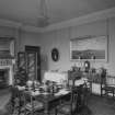 Interior view of Grandhome House, Aberdeen showing dining room.