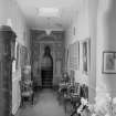 Interior view of Grandhome House, Aberdeen showing hallway.
