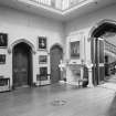 Interior view of Blairquhan Castle showing hall gallery.