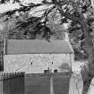 View of the tithe barn, Foulden, S.