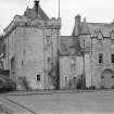 View of garden front of Duntreath Castle from NE, showing parts to be demolished and retained.