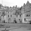 View of garden front of Duntreath Castle from W showing parts to be demolished and retained.