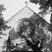 View of rose window, All Hollows Church, Inchinnan.
