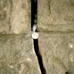 Polmont to Stirling Railway, Skeoch, Railway Bridge
Frame 11: Detailed view of crack in stone abutment.