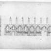 Longitudinal Section of North side of Nave of Holyrood Abbey
u.s.   u.d.