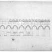 Longitudinal Section of South side of Nave of Holyrood Abbey.
u.s.   u.d.