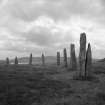 Ring of Brodgar - general view of the monoliths.