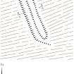 Publication Illustration. Portkil battery, landward defences. Position No.4, plan of trench. 400dpi copy of GV006327