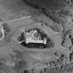 Oblique aerial view of Caerlaverock Castle.